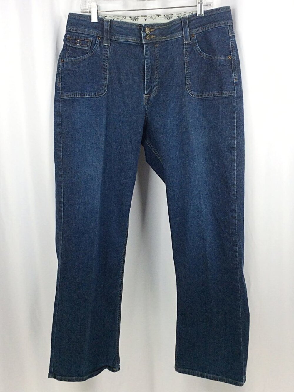Riders by Lee Comfort No-Gap Waistband Jeans Womens Size 18/30 Short Flap Pocket